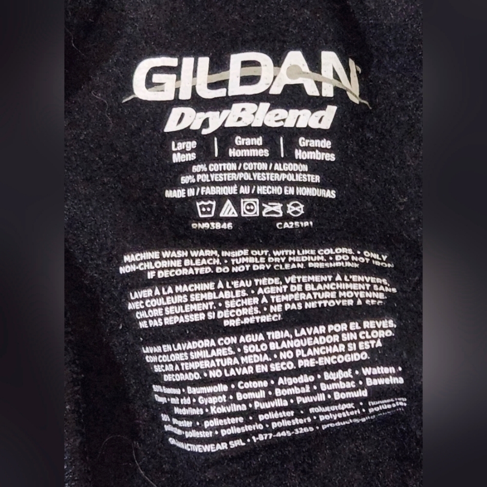 🛍 4/$20 🛍 Gildan Black Softball Sweatpants-Size Large - Picture 4 of 4